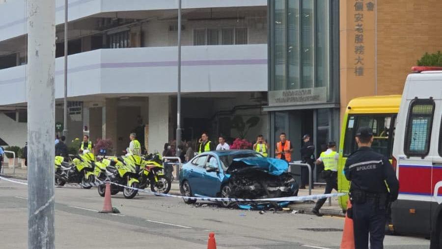 沙田發生奪命交通意外。（fb「車cam L（香港群組）」圖片）