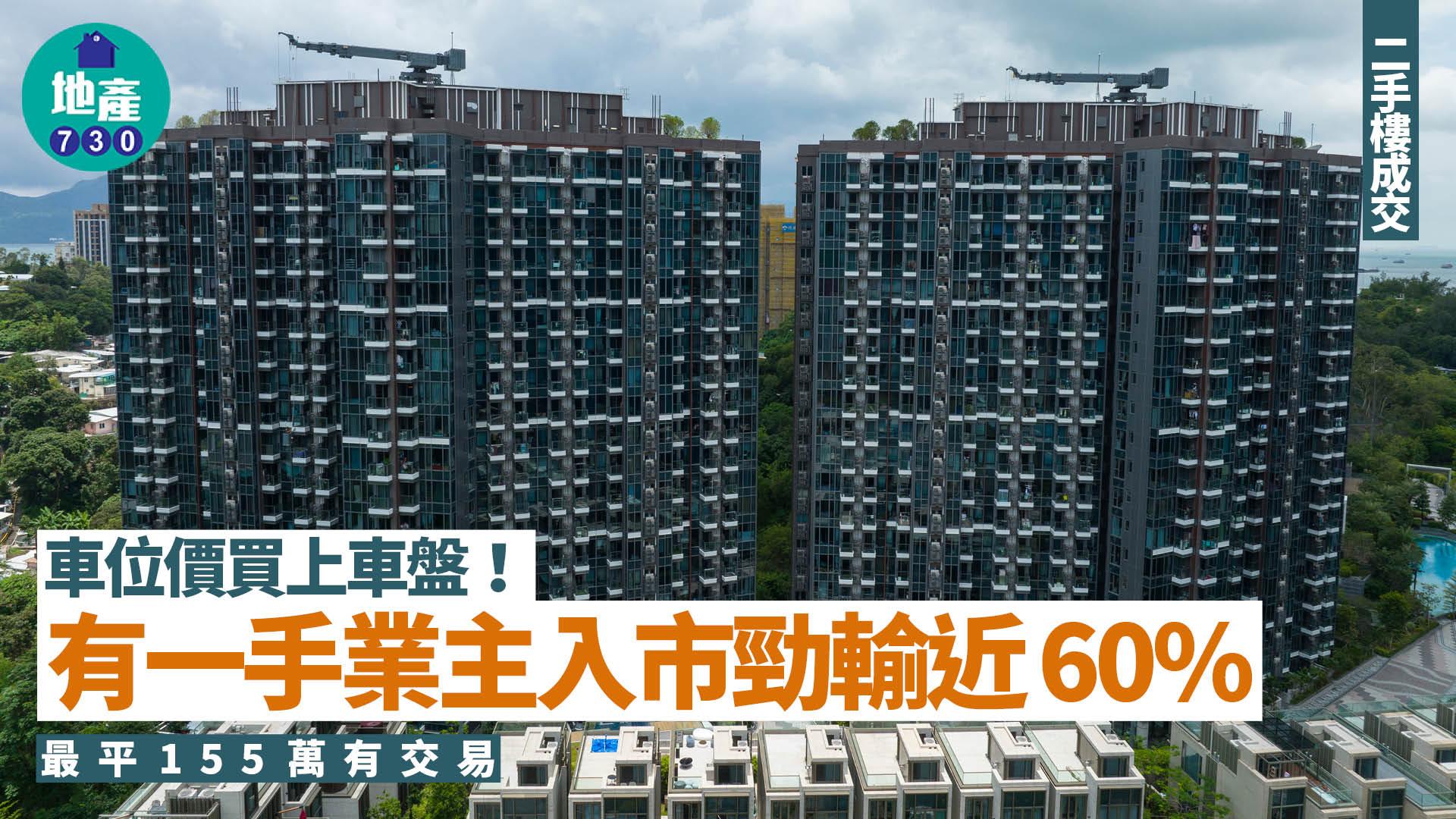 車位價買上車盤！有一手業主入市勁輸近60% 最平155萬有交易｜二手樓成交