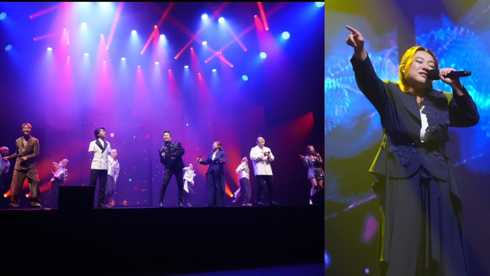 黃博孖《中年好聲音》成員新加坡登台 喜與魔術大師鄺健雄同場