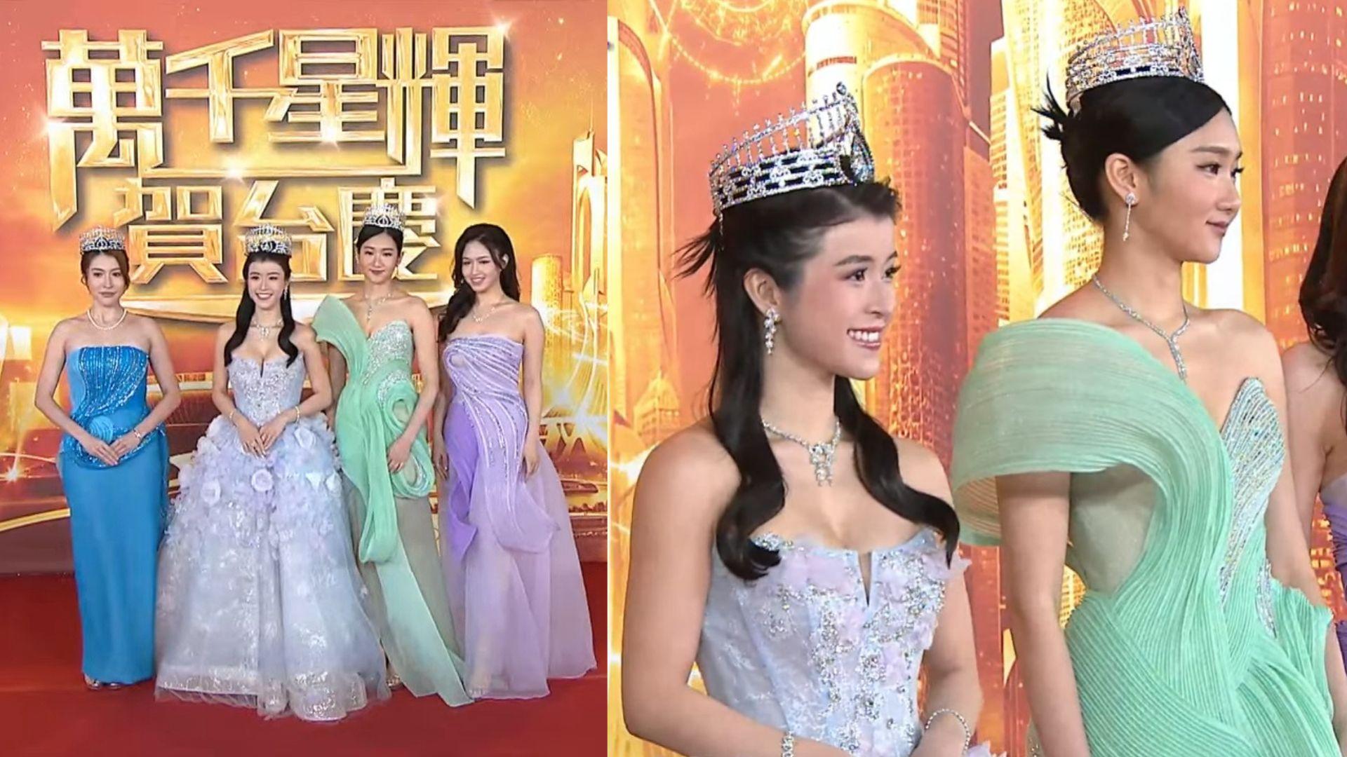 TVB台慶｜港姐冠軍陳詠詩行紅地毯矮人一截 性感搶鏡一秒變高