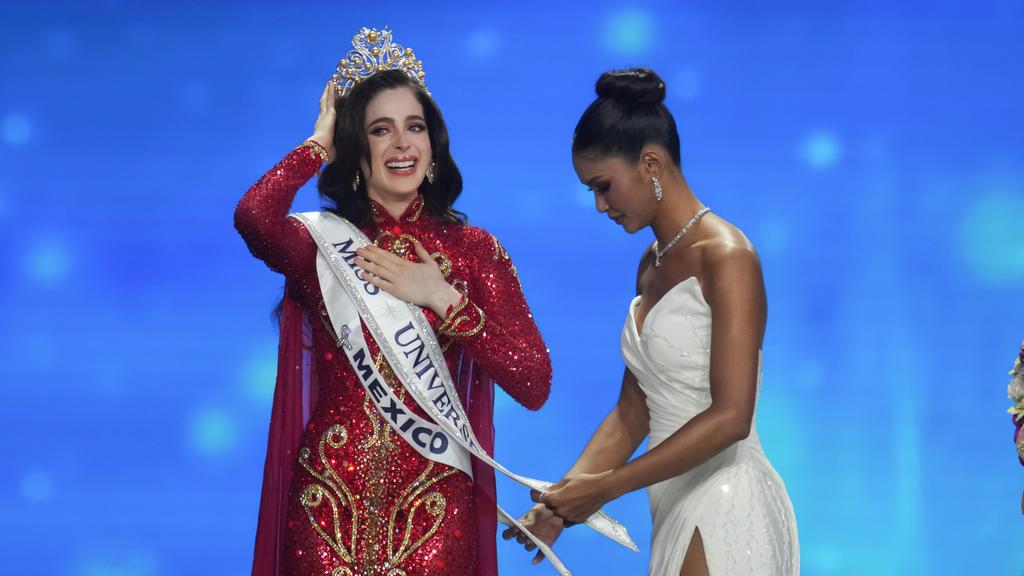 環球小姐2025｜墨西哥佳麗Fátima Bosch奪冠 曾被主辦方罵「蠢」憤而離場。（美聯社）