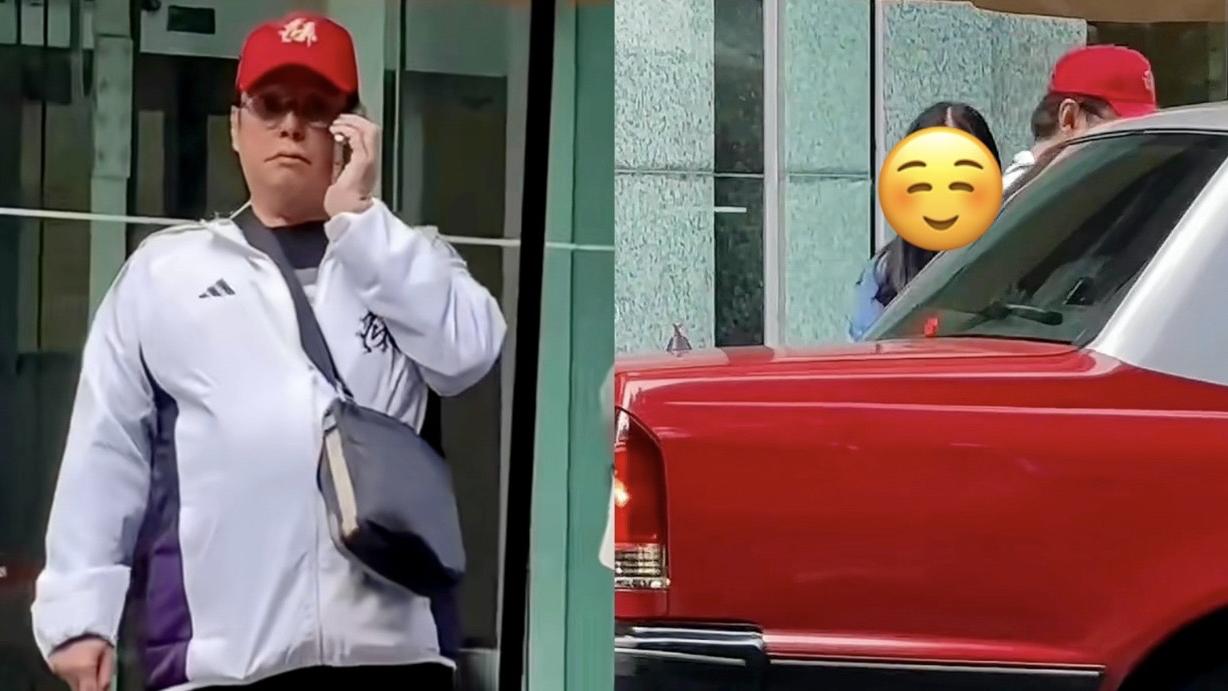 譚詠麟被捕獲銅鑼灣等的士 身後神秘女子疑紅顏知己再曝光