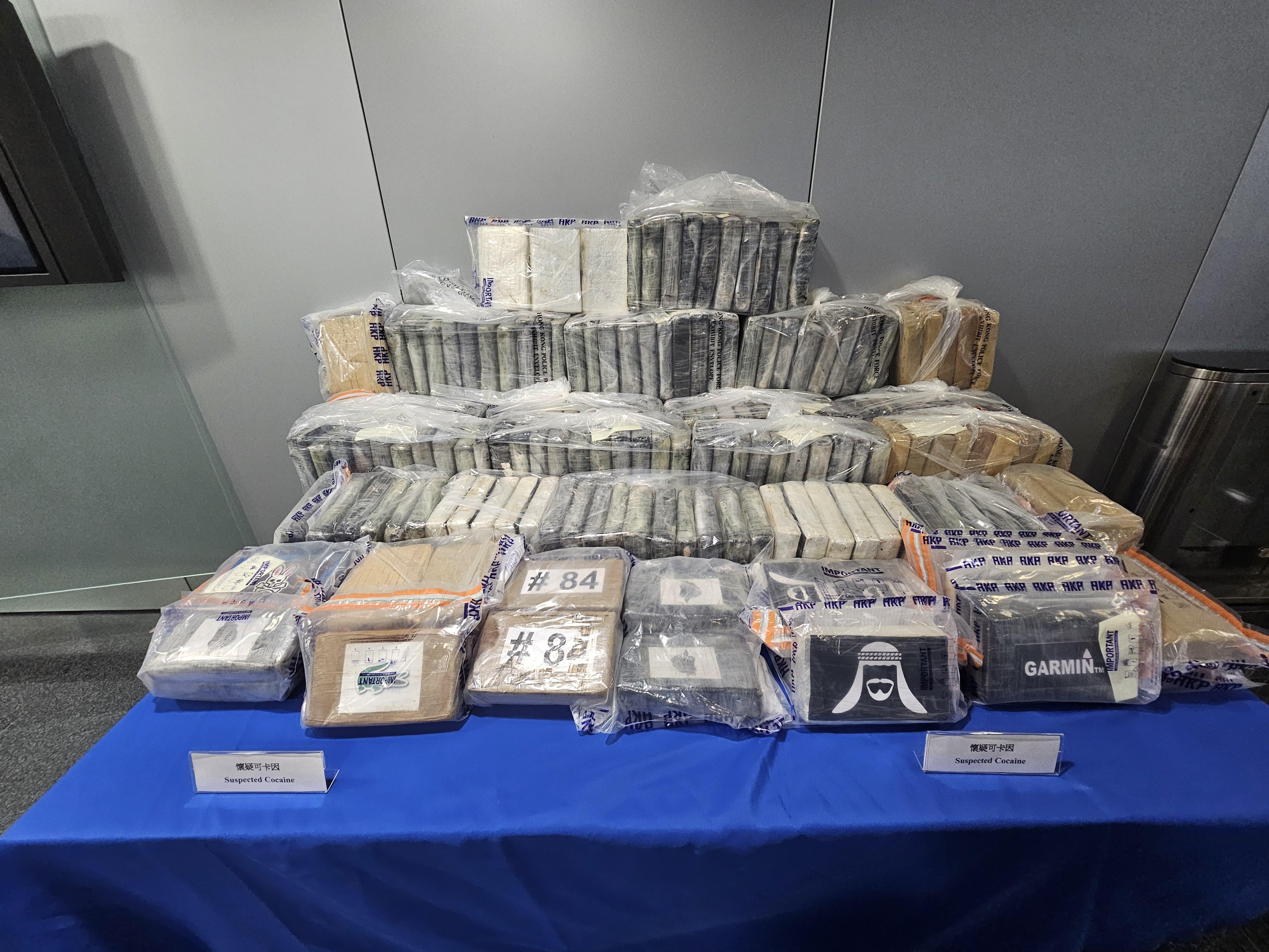 警薄扶林掃毒檢1.5 億元可卡因，3無業男被捕。