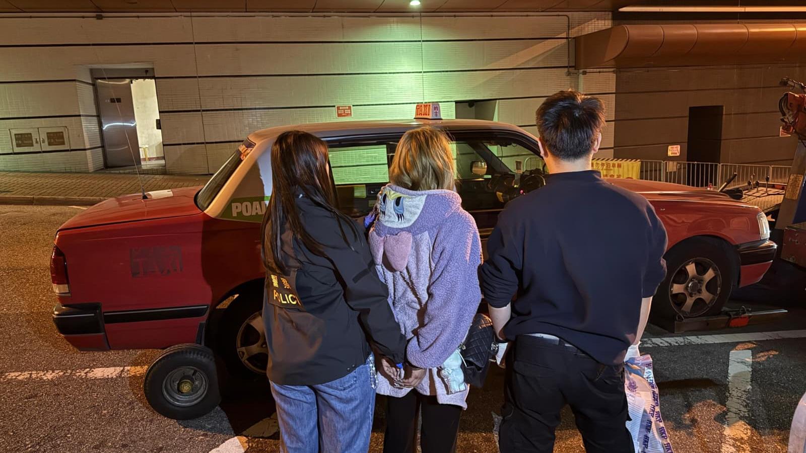 圖為被捕女子。（警方圖片）