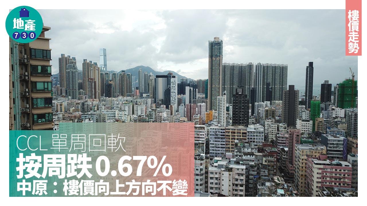 CCL單周回軟 按周跌0.67% 中原：樓價向上方向不變｜樓價走勢