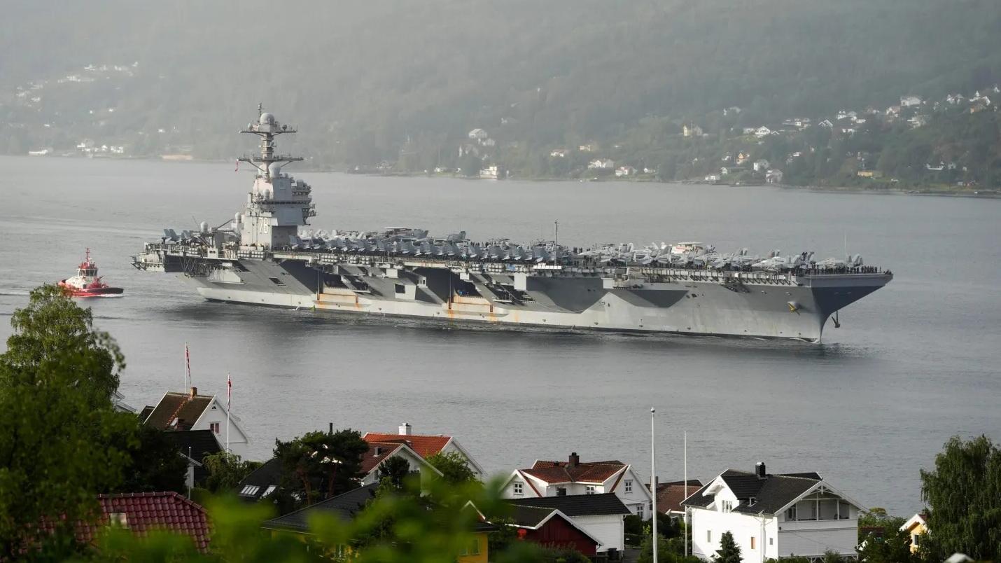 圖為美軍航母福特號。(資料圖片)