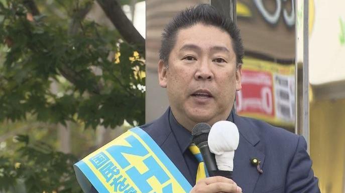 「NHK黨」主席立花孝志。（圖／NNN）