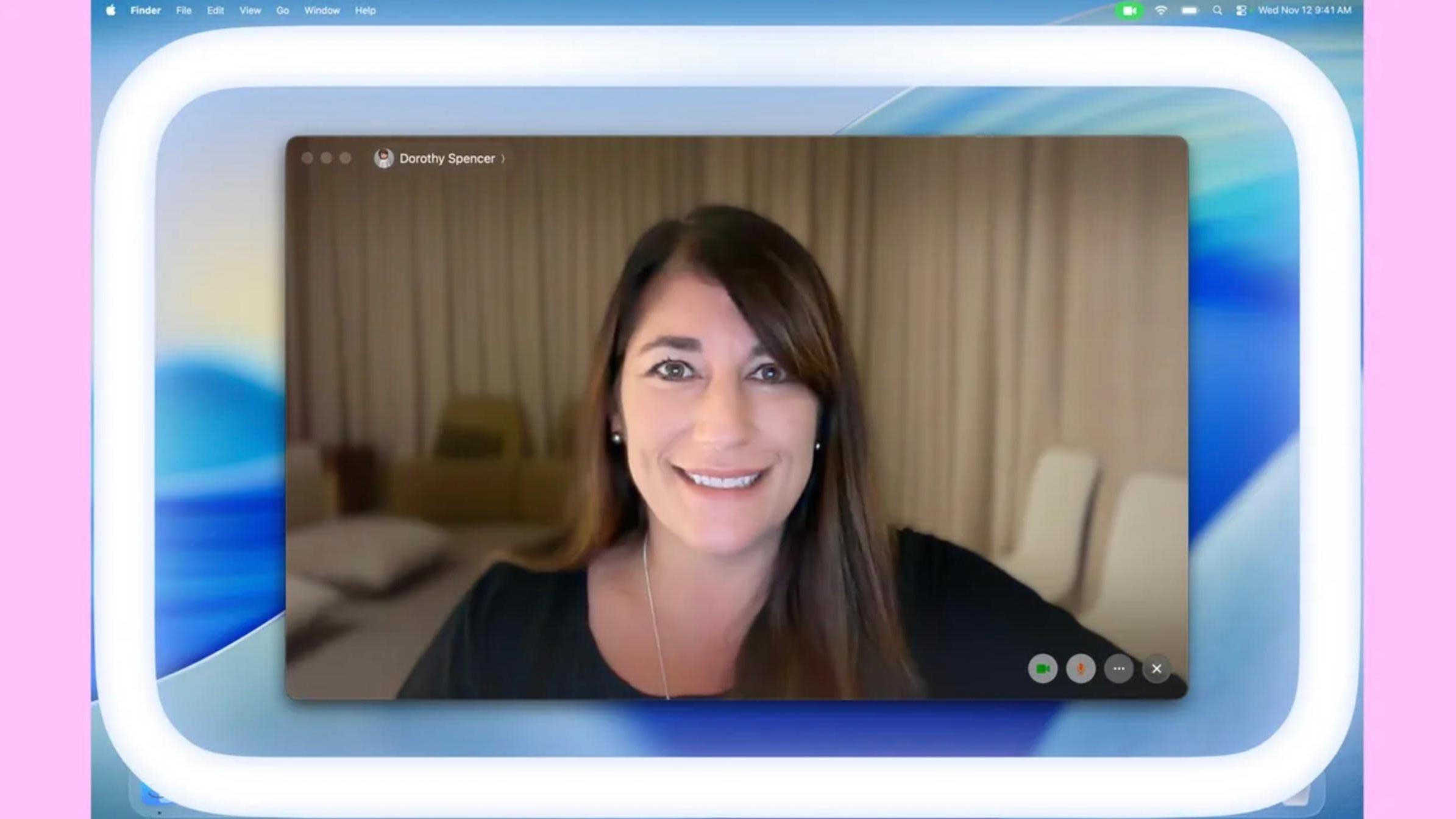 macOS Tahoe 26.2新功能　為視訊通話新增邊緣光效打燈