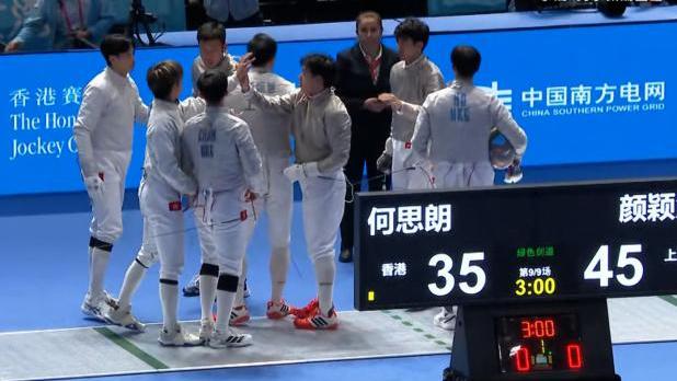 全運會｜香港隊於男子佩劍團體賽不敵上海　八強止步（有片）