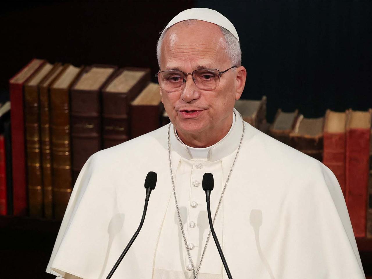 教宗良十四世就大埔宏福苑大火發慰問信，對事件深表悲痛。（路透社資料圖片）
