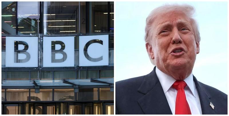 英國廣播公司(BBC)就旗下節目紀錄片剪輯美國總統特朗普的2021年1月6日演說誤導觀眾，影射特朗普煽動國會山莊騷亂，向特朗普道歉，但拒絕特朗普方面提出的索償10億美元要求。(資料圖片)