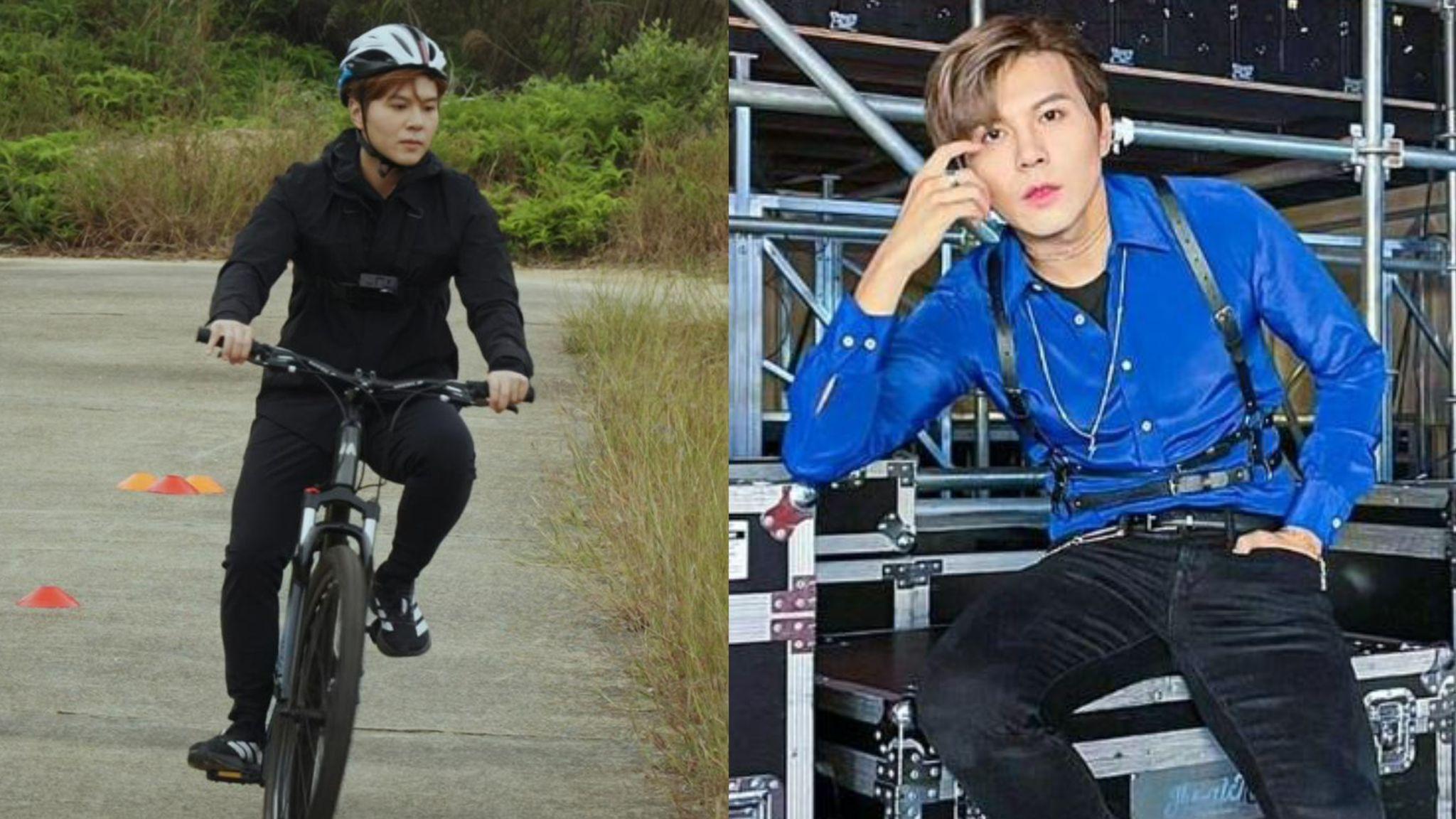 應智越玩山地車獲教練讚有潛質 自爆曾因失戀減肥