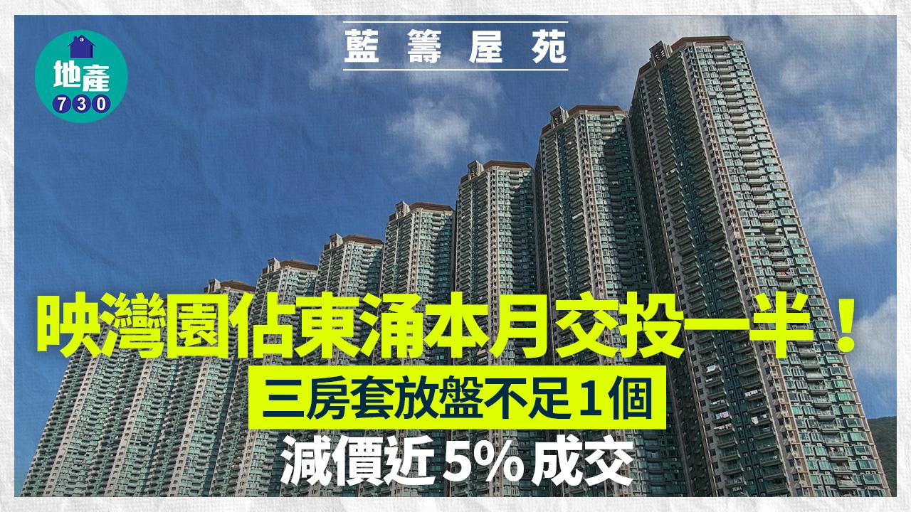 映灣園佔東涌本月交投一半！三房套放盤不足1個月減價近5%成交｜藍籌屋苑