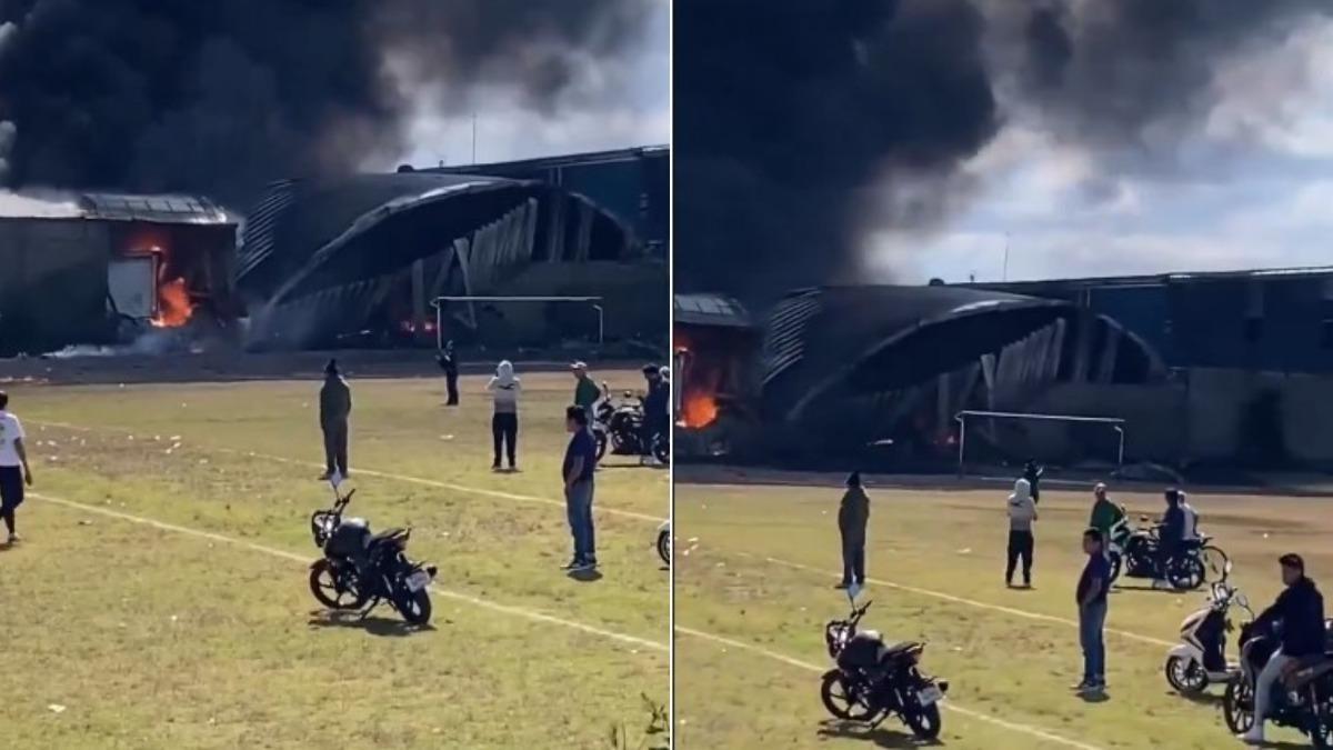 墨西哥飛機迫降足球場撞屋頂釀7死 130人急撤離