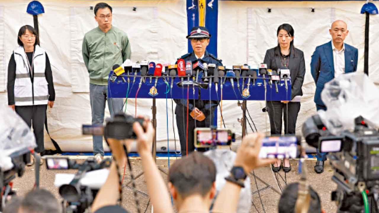 宏福苑大火累計拘15人涉誤殺 警料仍需三周完成整體蒐證