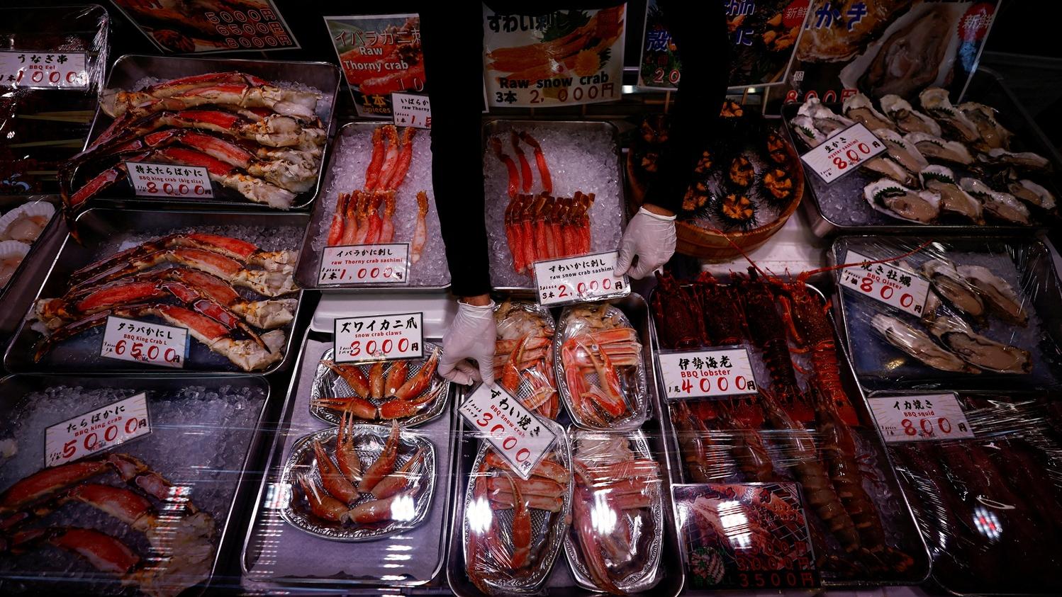 日本築地場外市場。(路透社)