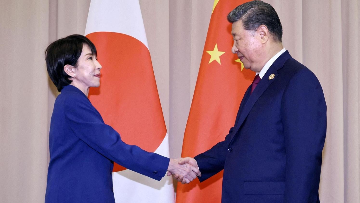 高市早苗與習近平。(路透社)