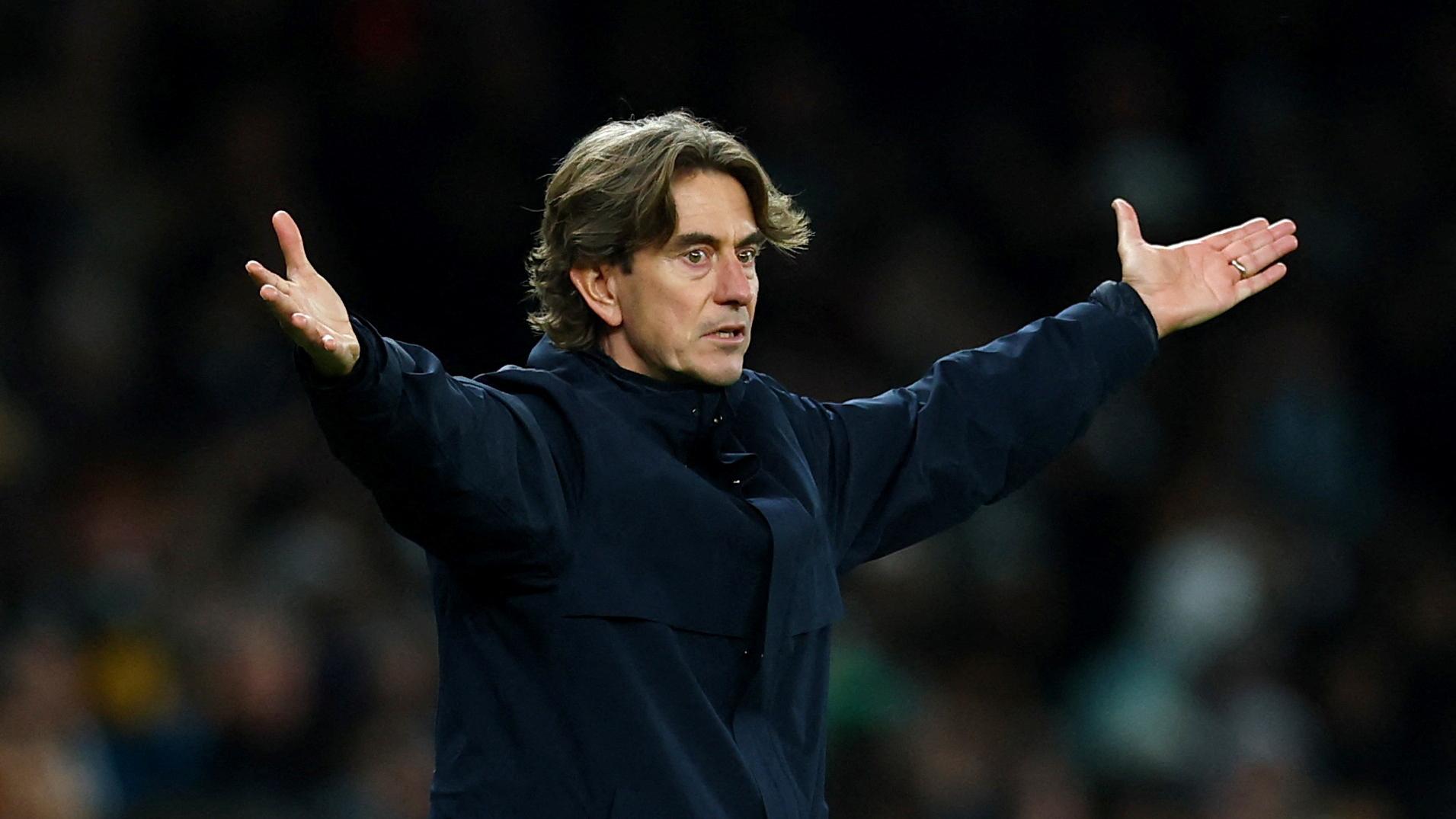 熱刺領隊法蘭克。(路透社)