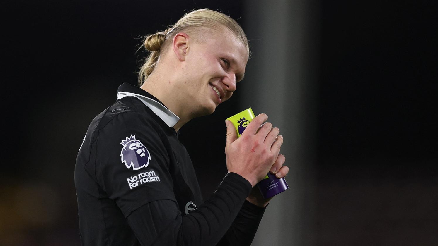 夏蘭特成為最快取得100個英超入球球員。(路透社)