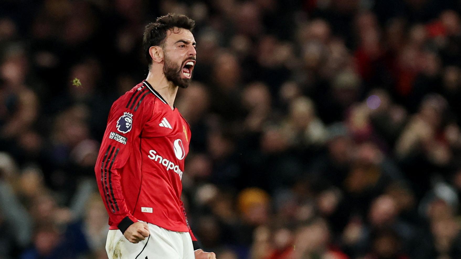 曼聯中場般奴費南迪斯。(路透社)