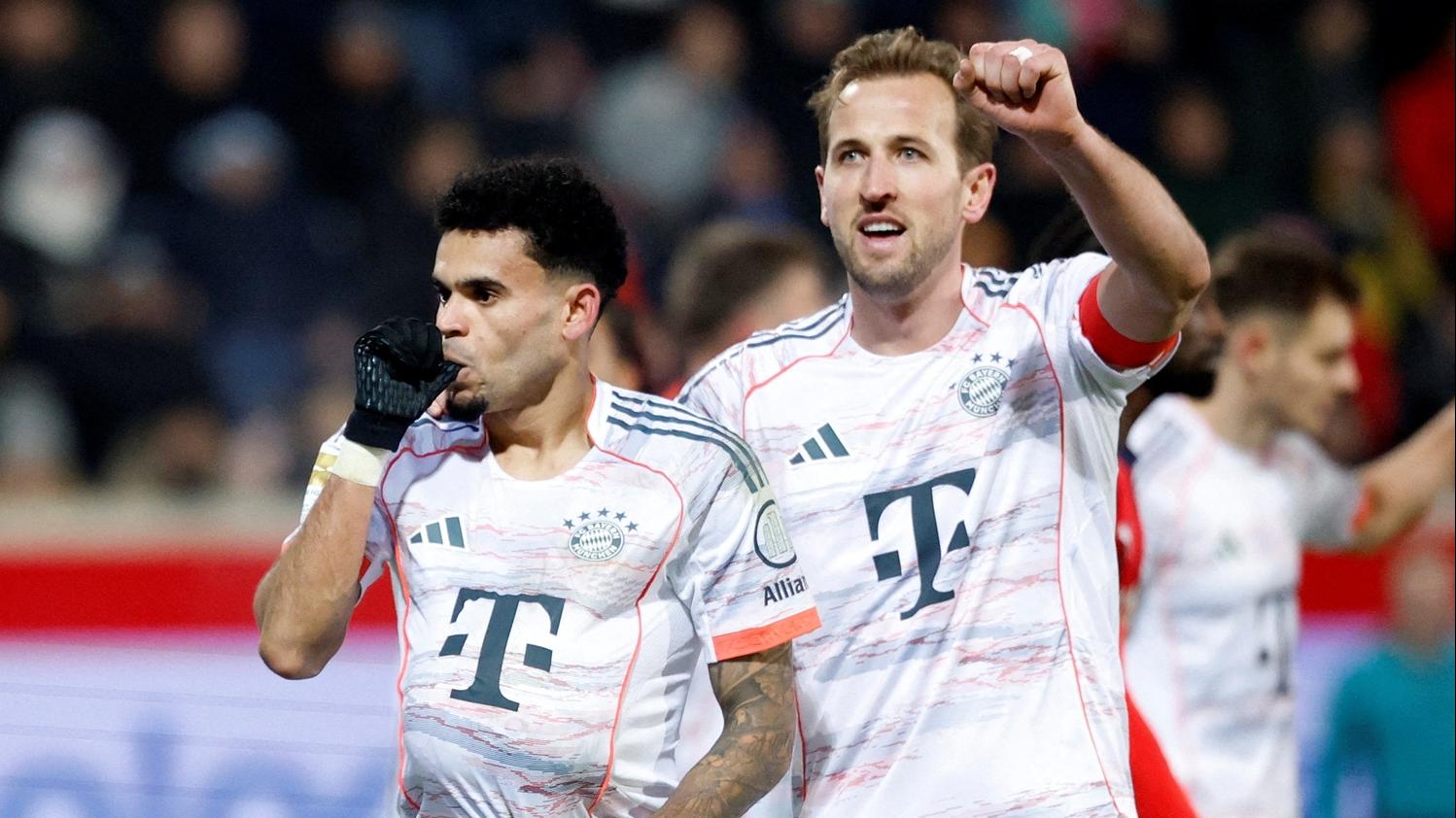 哈尼卡尼攻入今季第30球，助拜仁慕尼黑作客大勝海登咸4:0。(路透社)