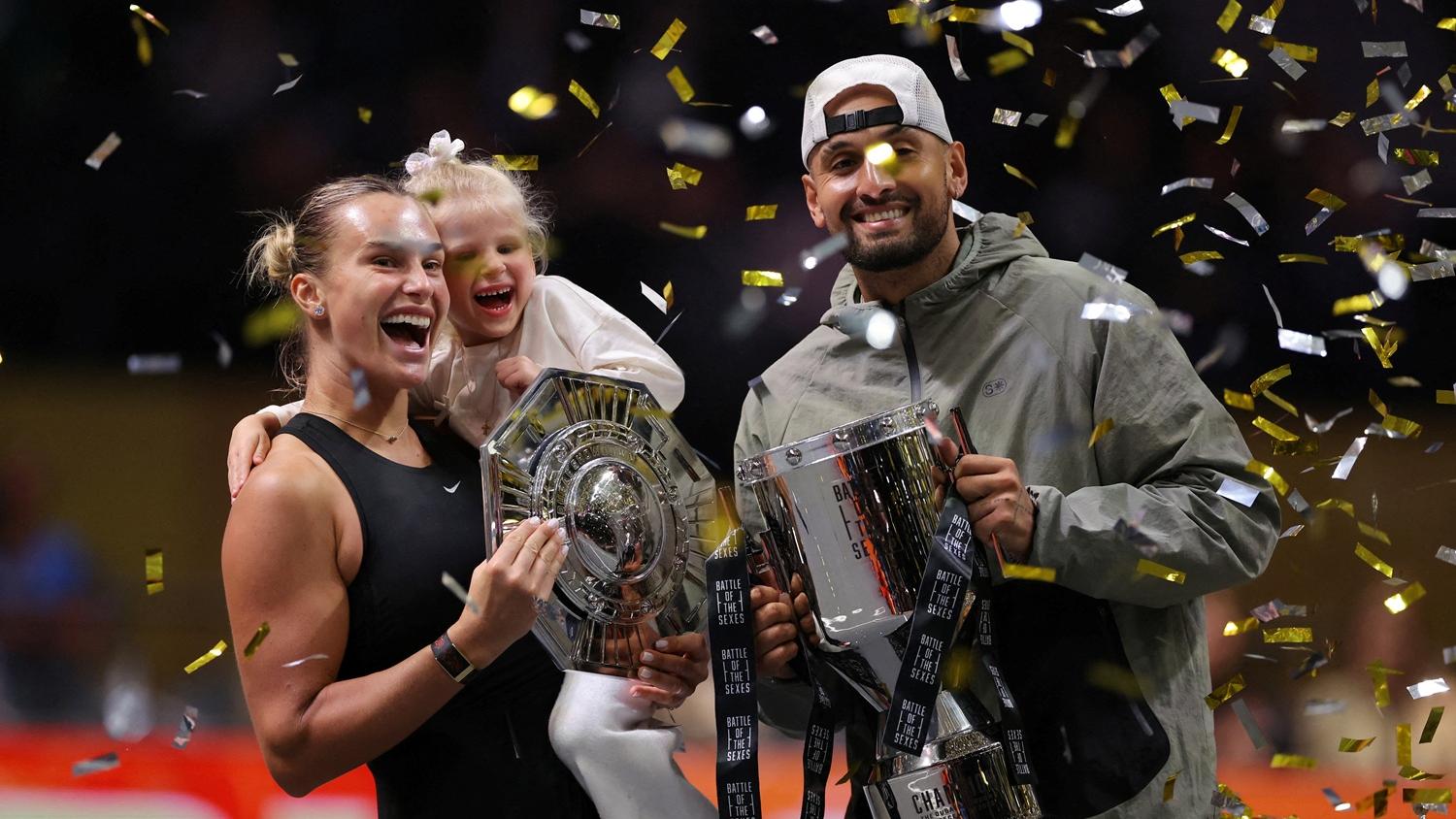 基利奧斯在性別大戰中獲勝。(路透社)