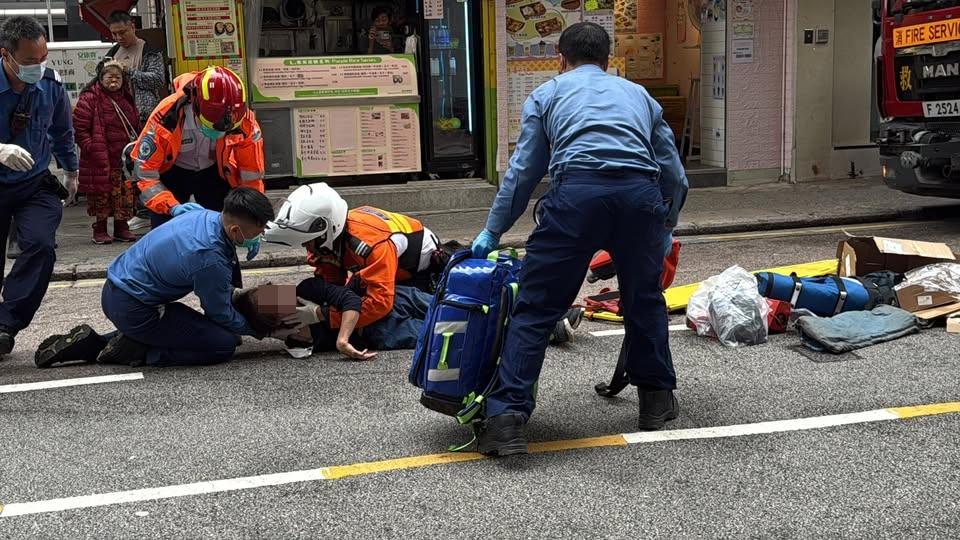 紅磡發生車禍，涉事司機疑不顧而去。（fb「黃埔人•紅磡人•土瓜灣人」圖片）