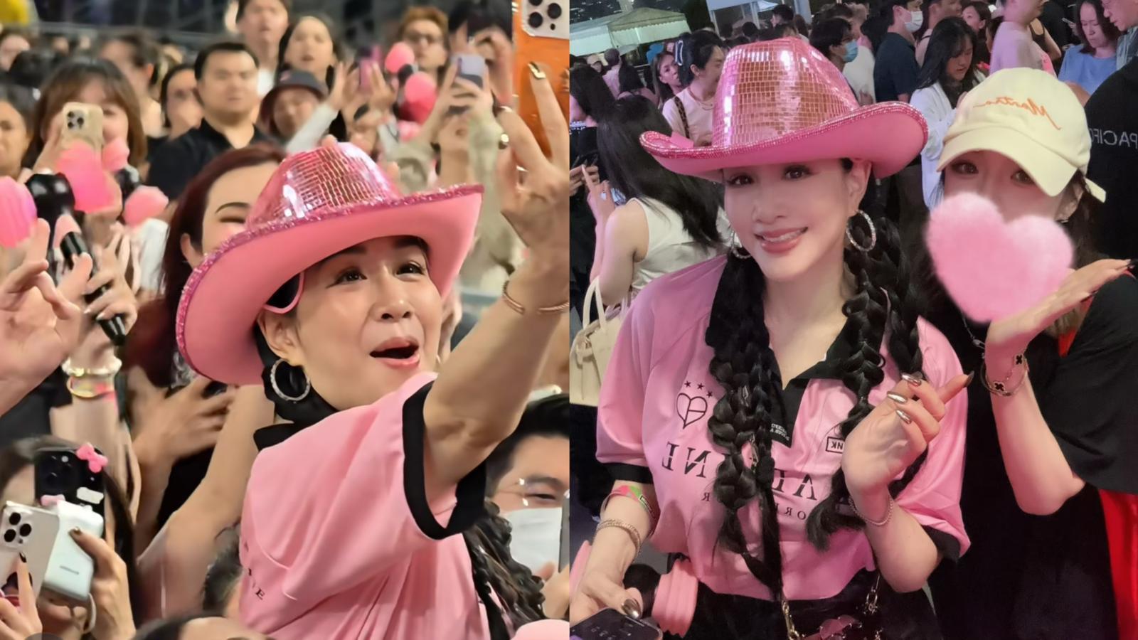 鍾麗緹睇BLACKPINK演唱會打扮勁少女 High爆狂自拍  