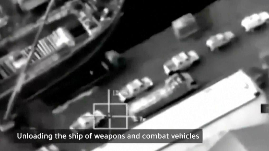 沙特阿拉伯向也門一個港口發動空襲。(美聯社)