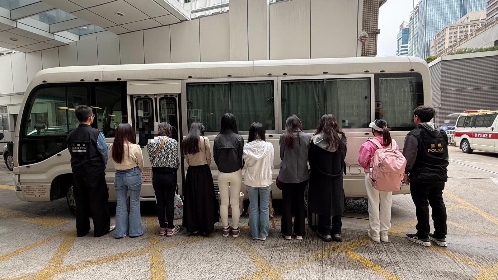 圖為被捕人。（政府新聞處圖片）