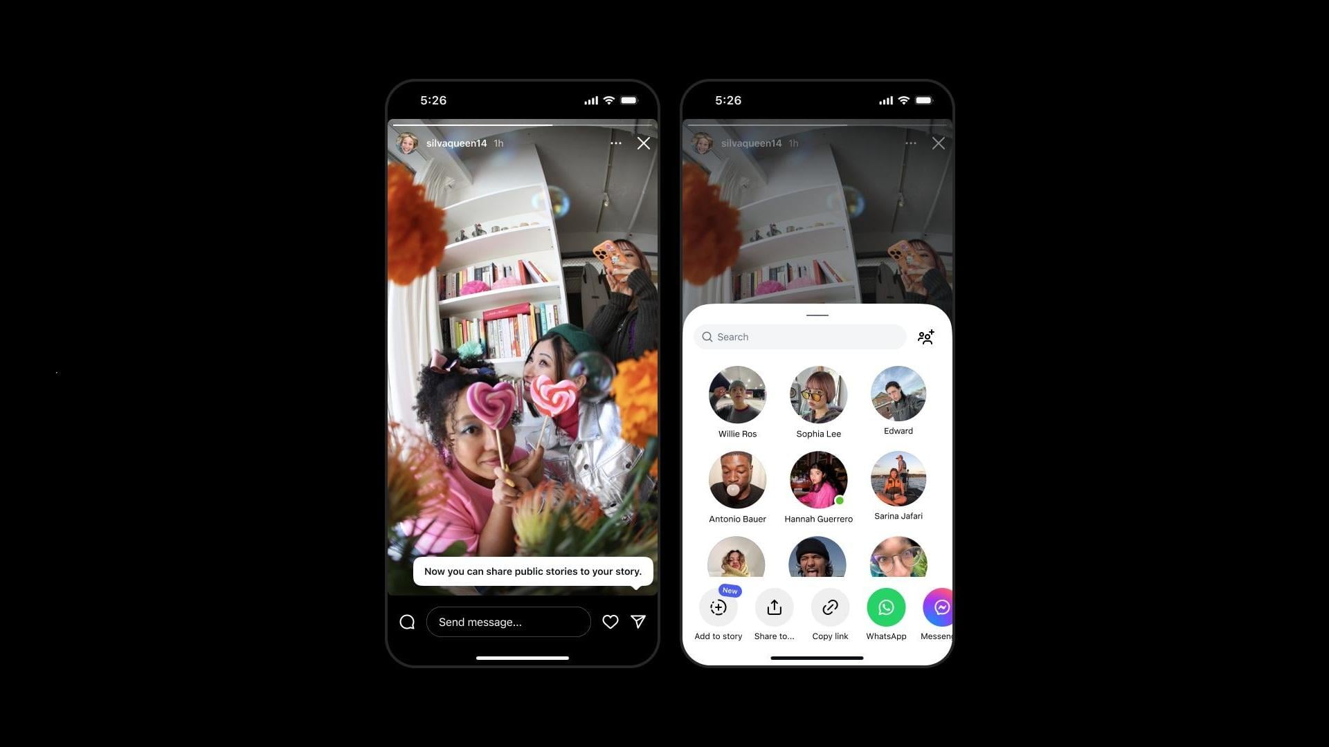 IG新功能｜一按轉發公開IG Story　不需被tag都可直接分享