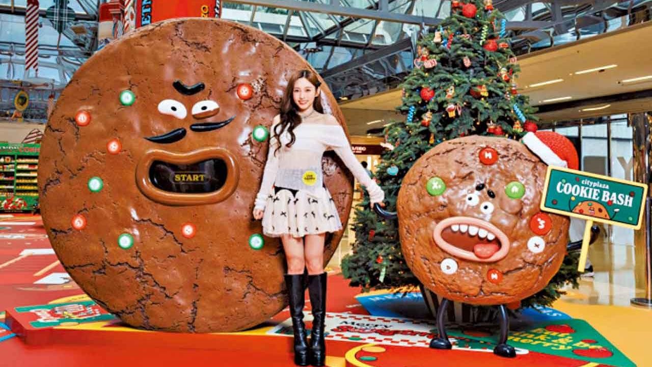 甜蜜升級 8米高巨型士的糖 打造聖誕甜蜜樂園