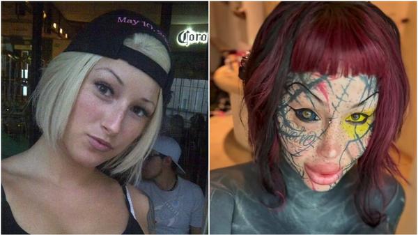 「瑪麗‧瑪德蓮」整容前後。