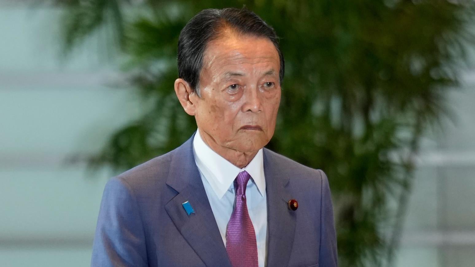 自民黨副總裁麻生太郎。（資料照／美聯社）