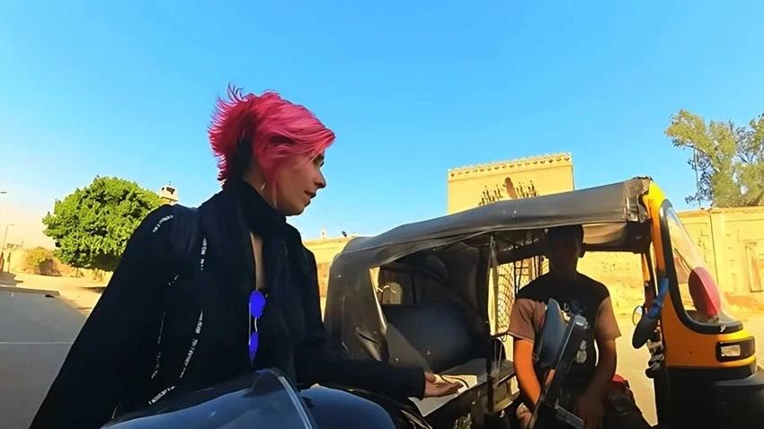 女遊客在埃及被篤篤車司機性騷擾的影片在社交網瘋傳。(互聯網)