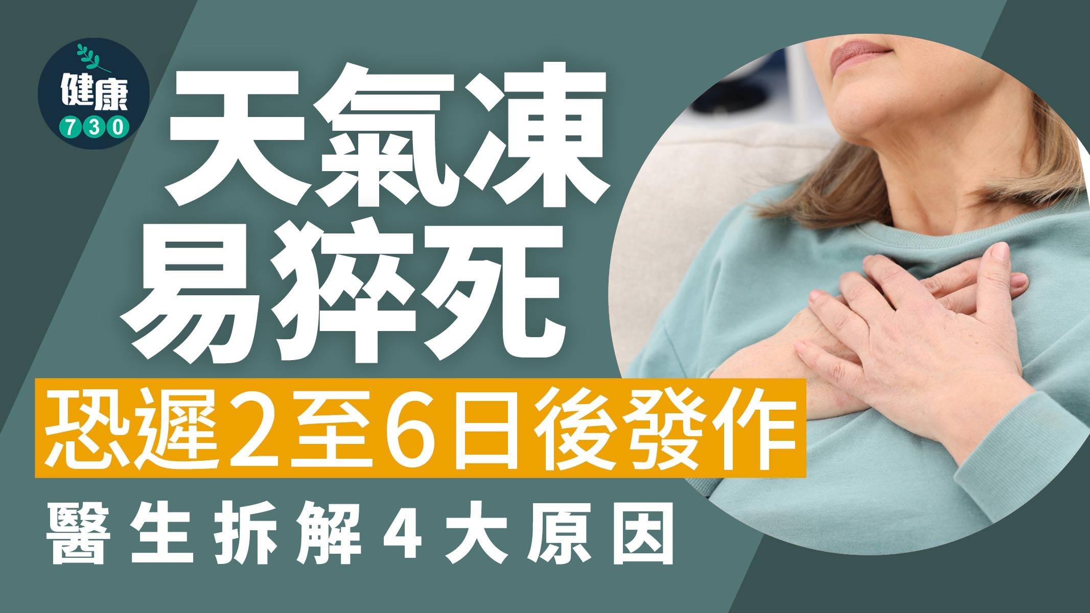 猝死 心肌梗塞 心臟猝死 氣溫驟降 天氣寒冷 ST段升高型態的心肌梗塞 急性心肌梗塞