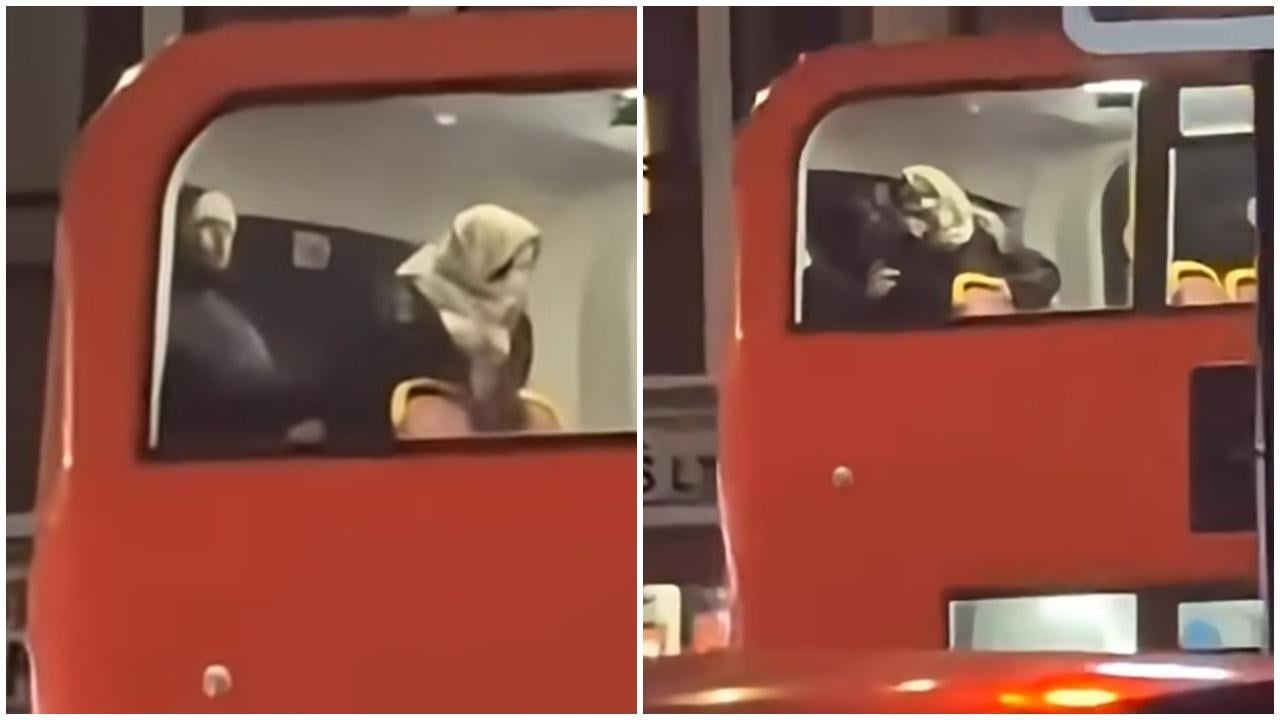 男女上層巴士活春宮「路演」，網民怒轟：牲畜一樣。(FB)