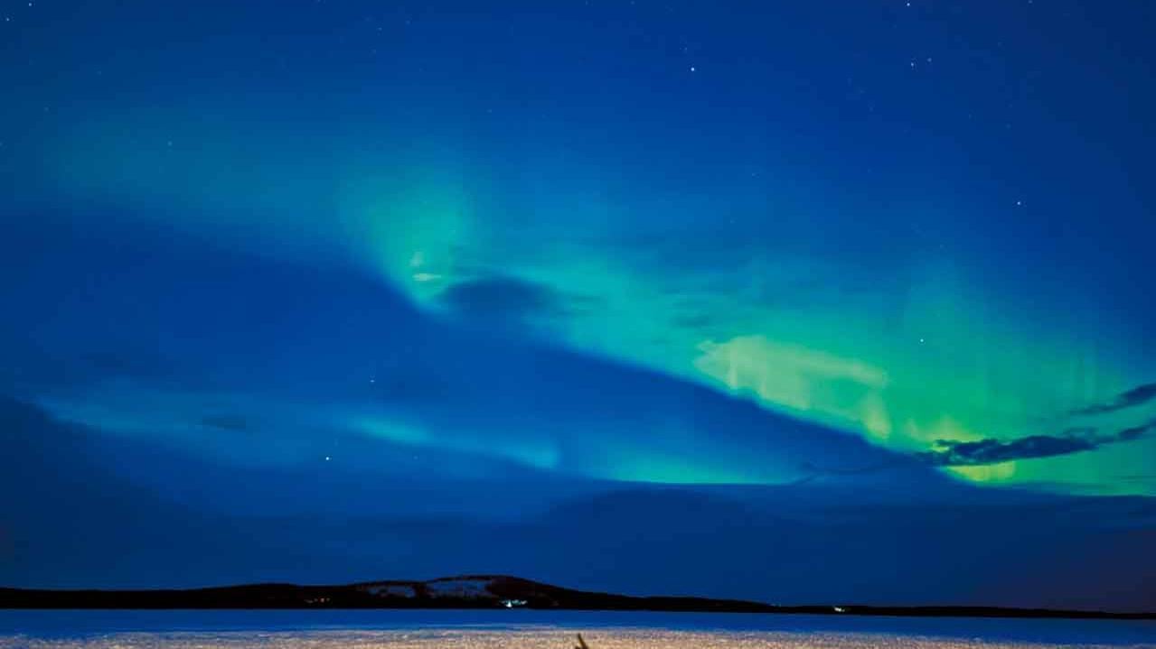 到芬蘭看極光飛舞
