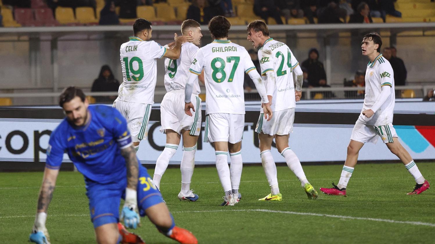 羅馬作客2:0擊敗萊切。(路透社)