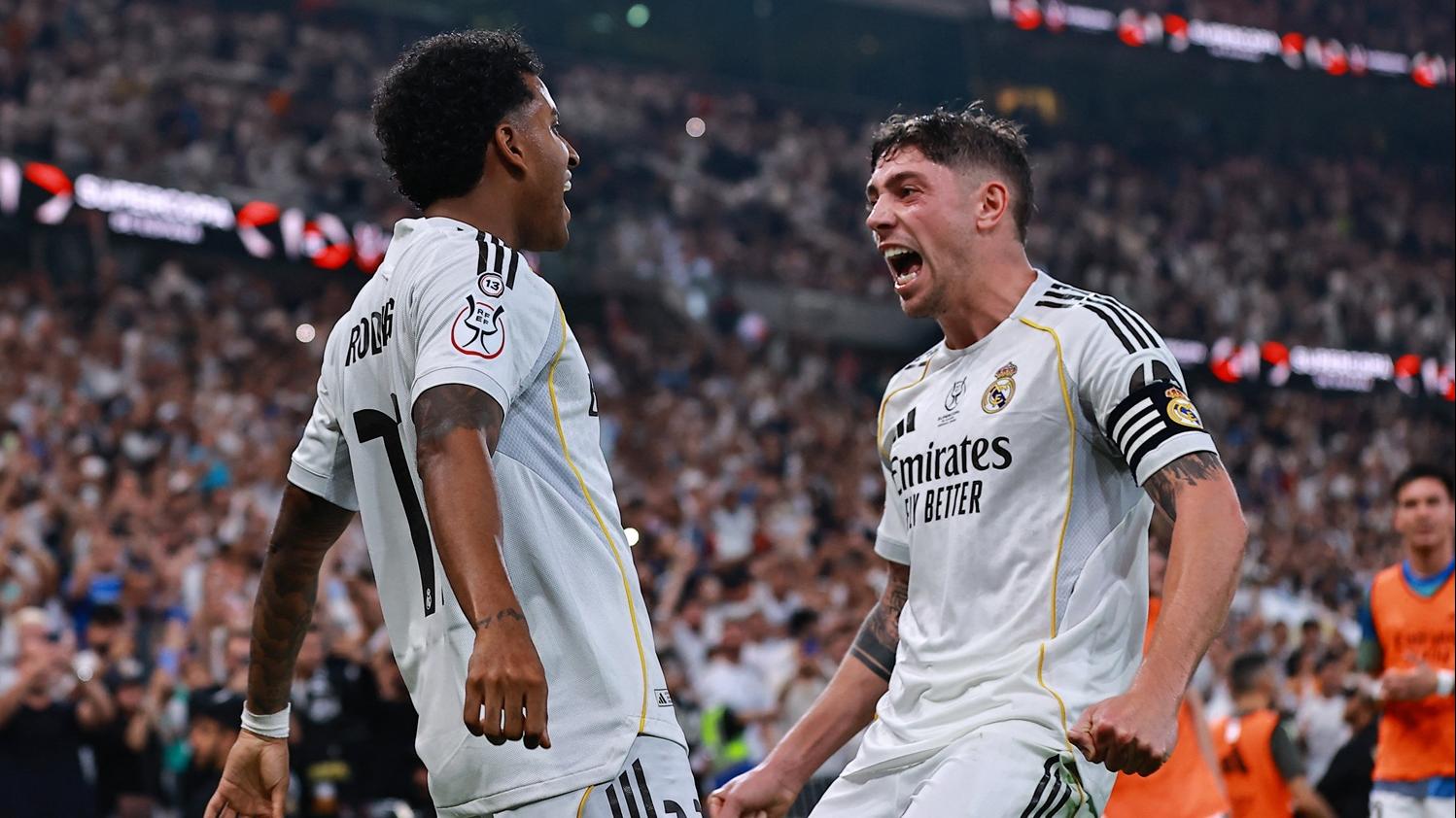 皇家馬德里2:1擊敗馬德里體育會。(路透社)