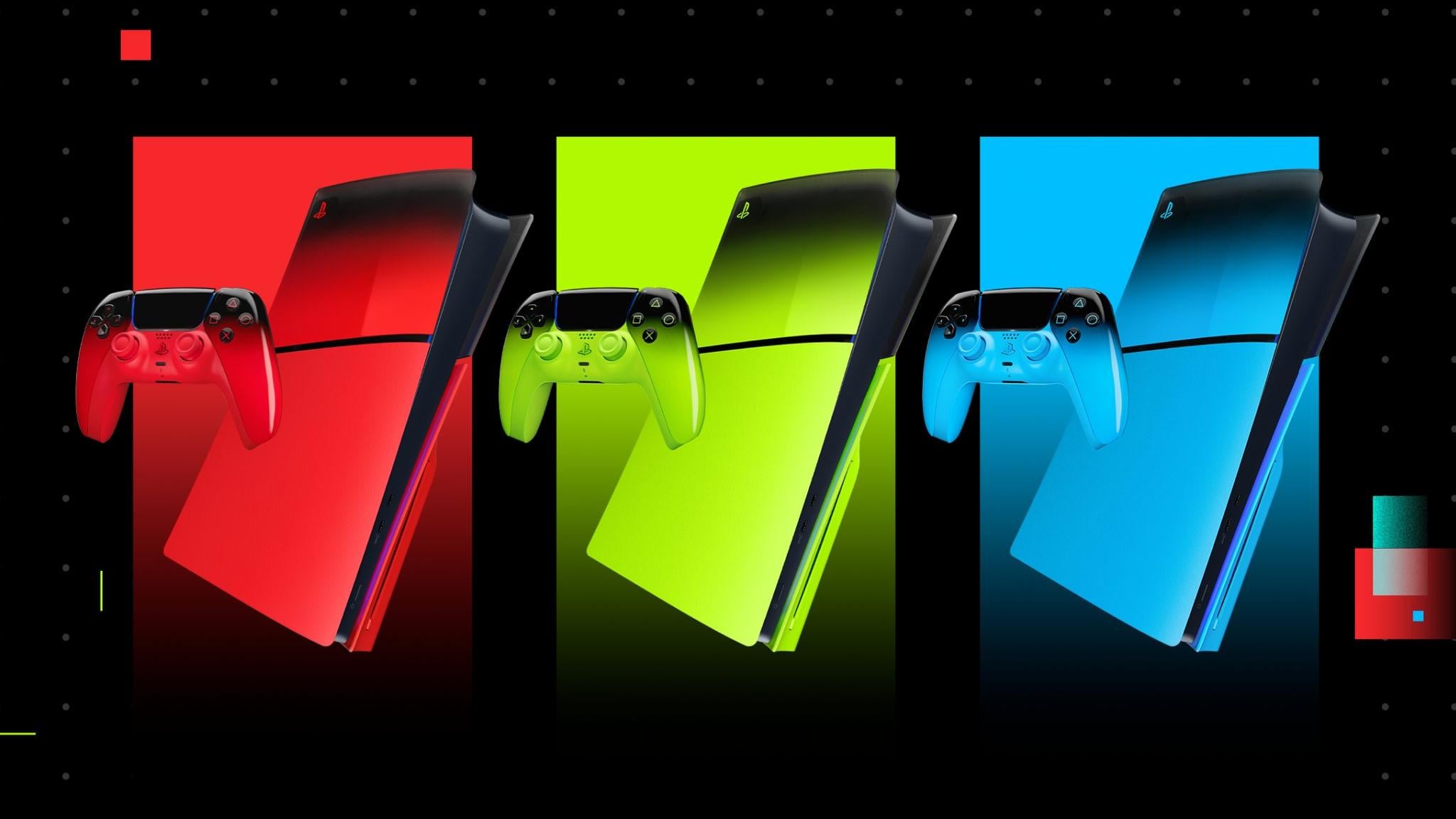 PS5主機護蓋及手制出3款全新配色　配色極鮮豔   3.12開賣