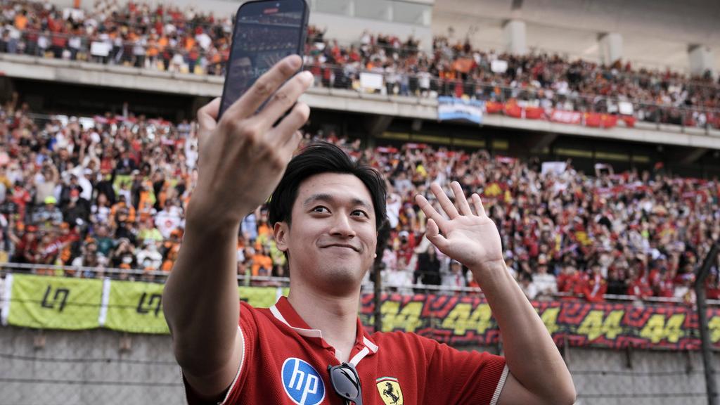 中國車手周冠宇。(美聯社)