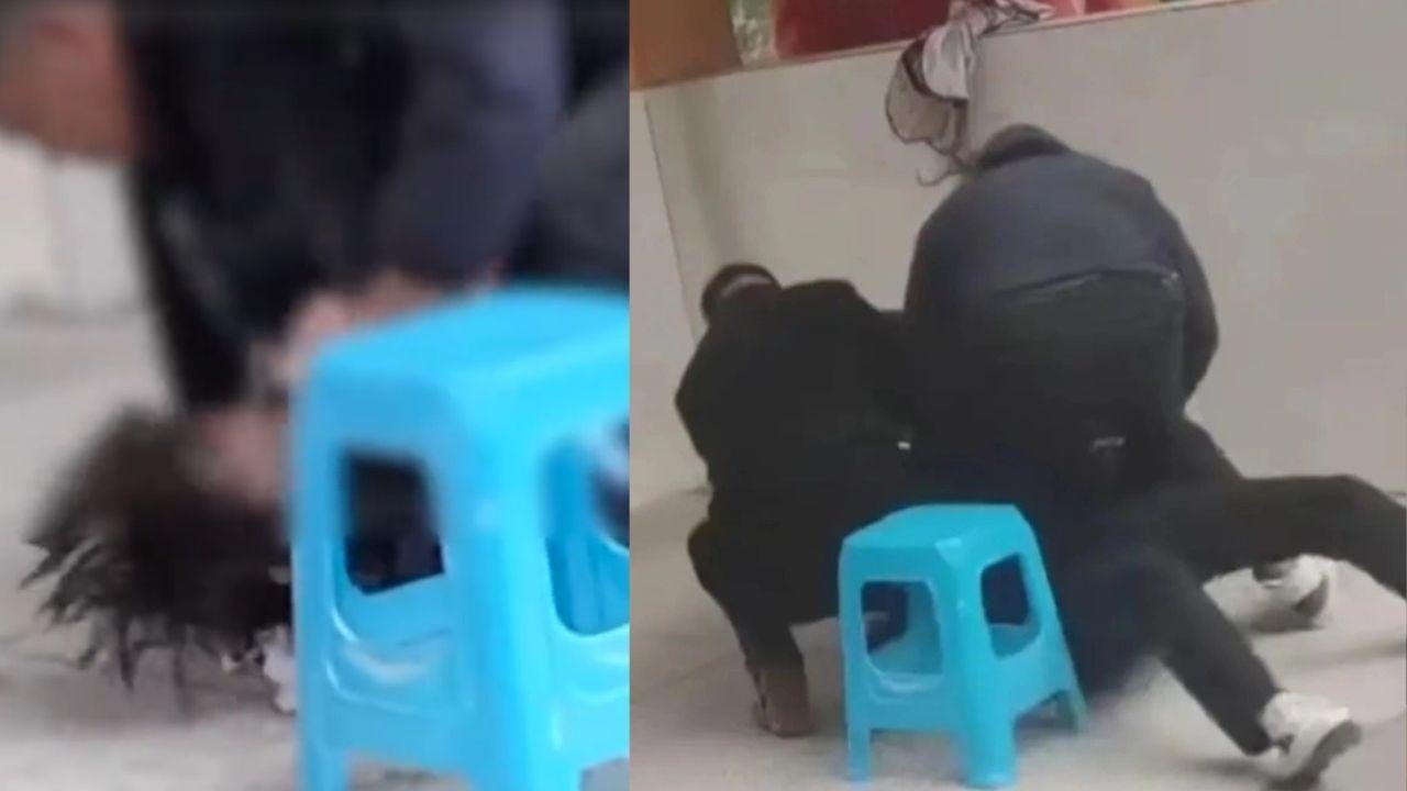 重慶學生拒絕剪頭髮 被老師強壓地上剃頭 校方道歉