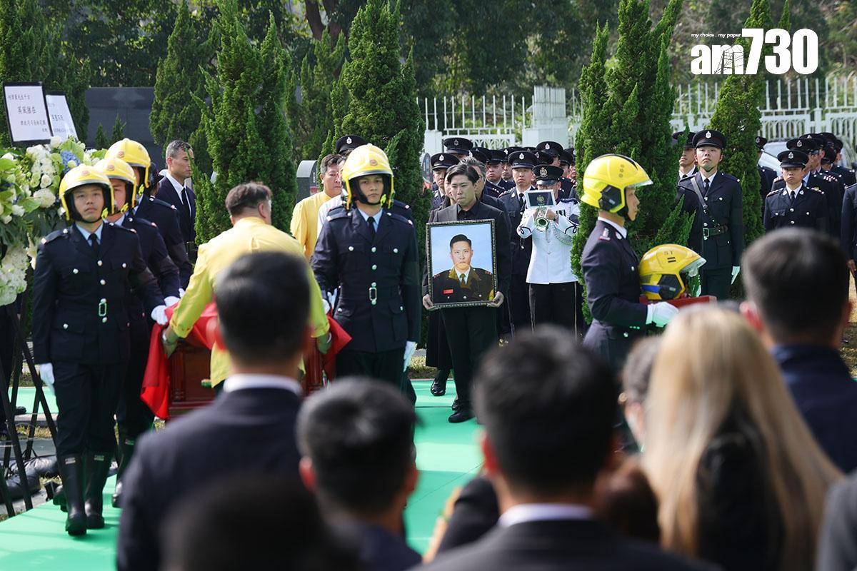  消防處上月為何偉豪舉行最高榮譽喪禮。(資料圖片／蘇文傑攝)