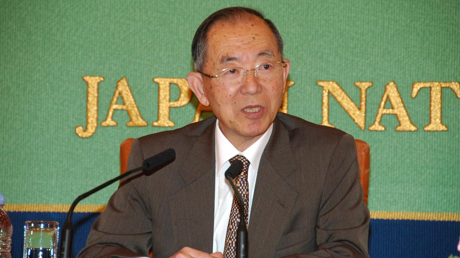 前日本駐華大使丹羽宇一郎。(日本記者協會)