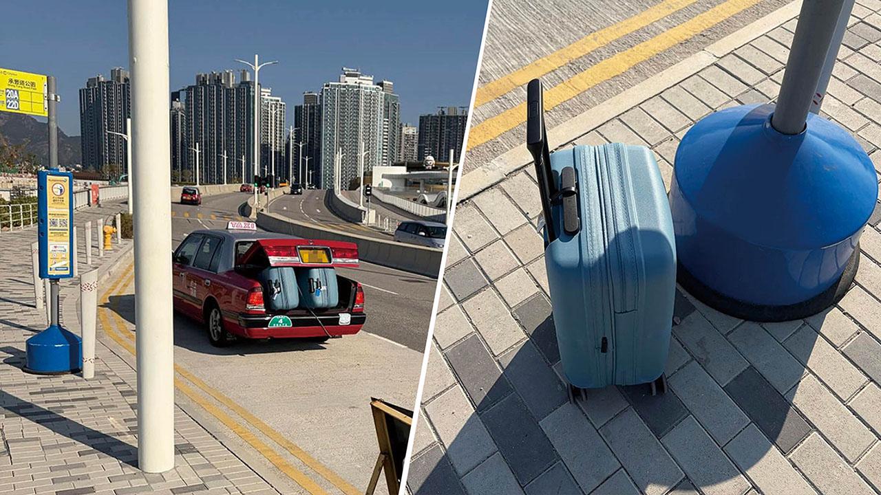 熱心港男見行李遺留路中，主動聯絡對方取回，其後在網上分享事件。(Threads截圖)