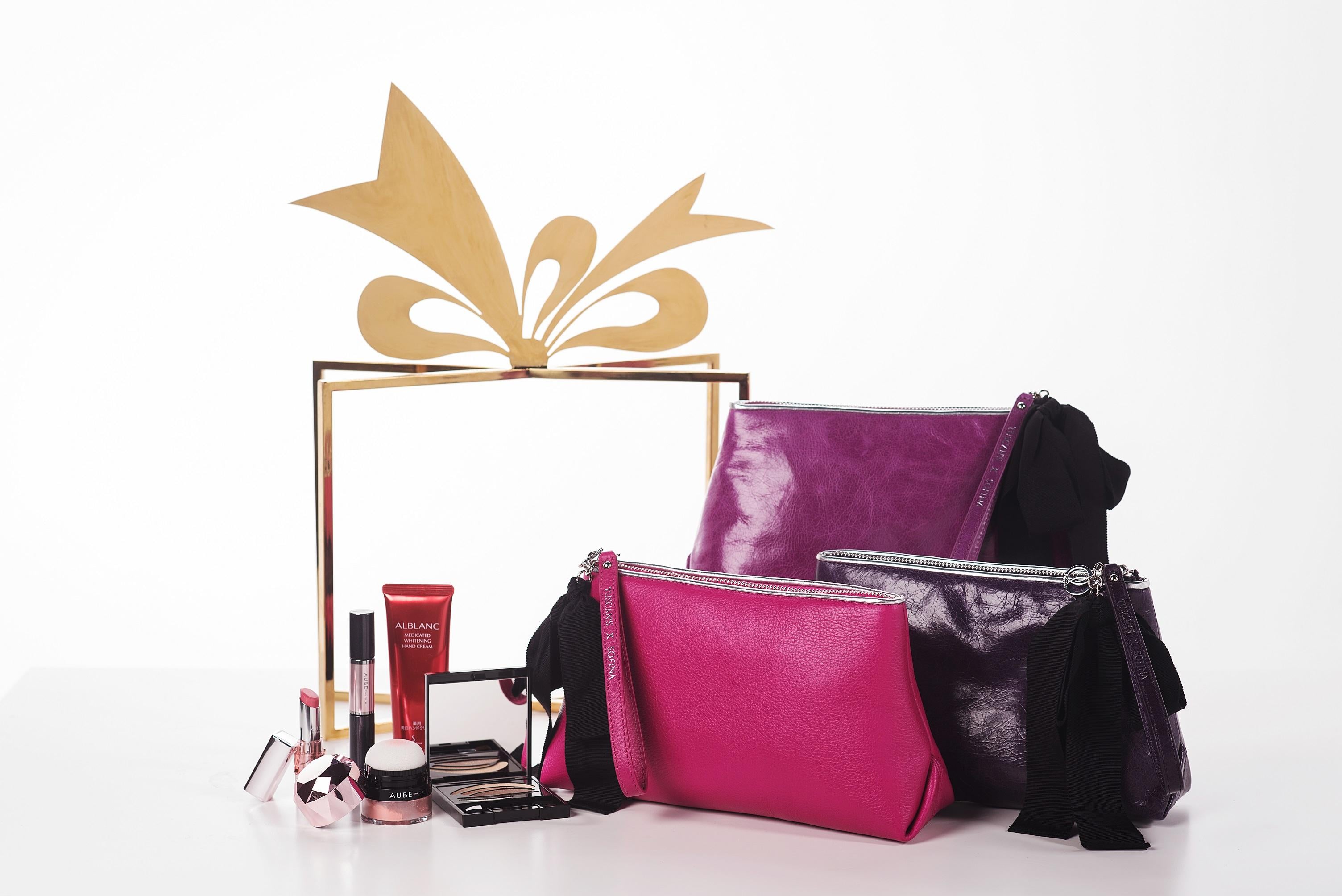 TUSCAN'S x SOFINA 真皮化妝袋