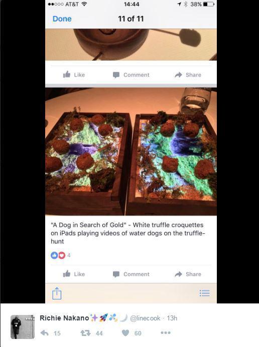 土豪餐廳 用iPad當碟放食物