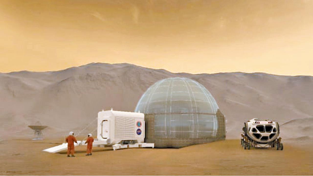 NASA公布火星「冰屋」構想圖