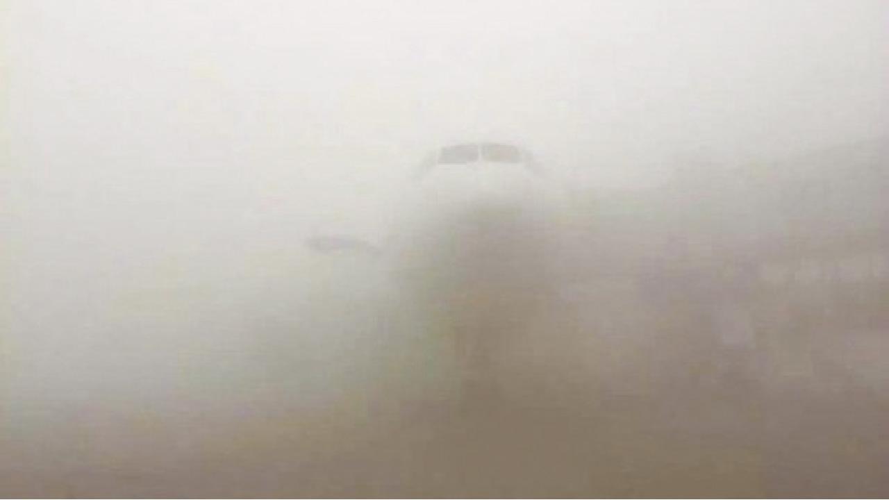 天津機場能見度零米  超強霧霾 航運癱瘓